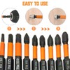 Magnetic Screwdriver Drill Bit Set 10PCS, Impact Torx Phillips PoziDriv