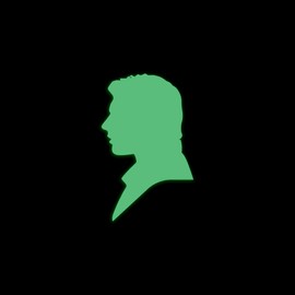 Star Inspired Movie Character Space Han Solo Style 2 Glow in The Dark Sticker Decal for Phone Tablet Laptop Car Truck Window | 2" Sticker | Green