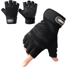 DQST Guantes para Gym, Guantes Deportivos para Gimnasio, Guantes Antideslizante y Transpirable, Guentes Diseño con Protección de Muñecas para Hombre y Mujer para Correr, Montar Bicicleta