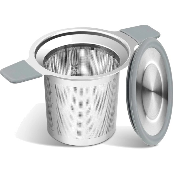 Unbranded Elegant Stainless Steel Tea Steeper with Double Handles -