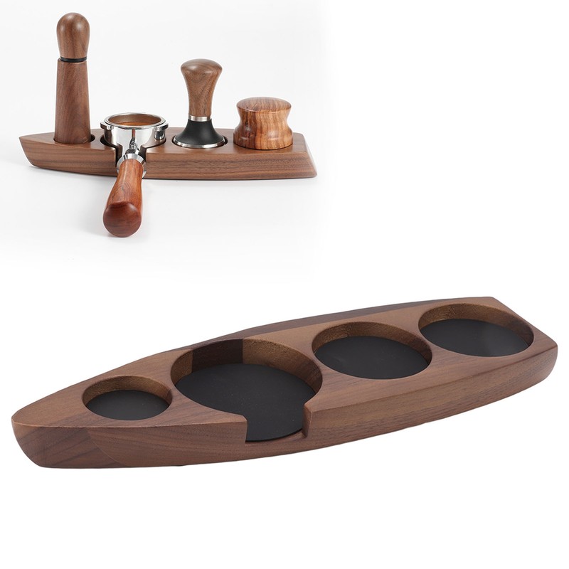 Wooden Coffee Tamper Holder Coffee Tamper Mat Stand Coffee Maker