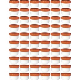 60 Ointment Jar Containers Cream/Ointment Kruken 6 ml Capacity with Orange Lids – Made in Germany