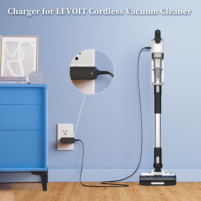 26V Charger for Levoit Cordless Vacuum AC Adapter Compatible with