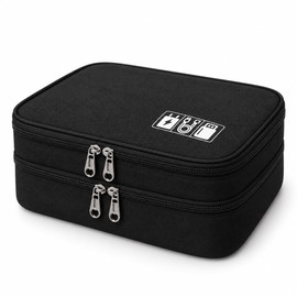 3-Layer Barber Tool Organizer Bag for Hair Styling – Large Capacity Storage Case for Salon, Home & Travel