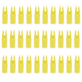 30pcs Arrow Nocks Plastic for ID7mm Shaft Archery Outdoor Sports Hunting Accessories (Red)