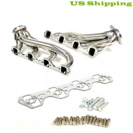 1st-racing Stainless Steel Shorty Exhaust Headers GT40P for 1986-1993 Ford Mustang 5.0L V8