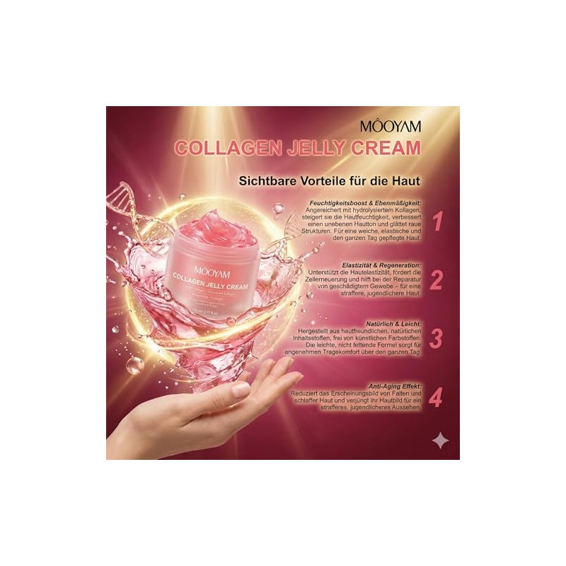 Collagen Jelly Cream - 100 ml Face Cream with Hydrolysed
