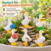 Mini Resin Duck Figurines for Home Decor – Cute 6-Piece