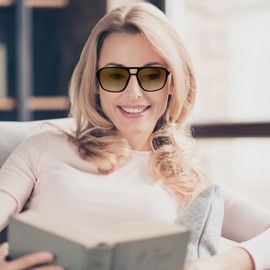 FEISEDY Aviator Bifocal Reading Sunglasses for Men Women Vintage Square Tinted Blue Light Blocking Readers B0181(Gradient Gray 3.0x)