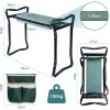 Sheliqaue Foldable Garden Kneeler Bench Kneeling Soft Eva Pad Seat