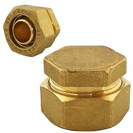 Kotec Brass Fitting End Cap (W-6892) for XL Pipe 15A Filler 2ea