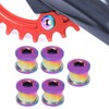 5Pcs 6.5mm Bike Single Chainring Screw Titanium Alloy Rust Protection