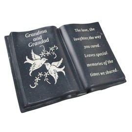 Angraves Special Grandma & Grandad Love & Peace Dove Graveside Book Memorial Ornament