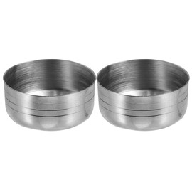 Luxshiny Cocktail Shaker Lids, 2pcs 350ML Shaker Bottle Replacement Lid Cap Top Cocktail Shaker Cover Stainless Steel Shaker Lids Caps Bubble Milk Tea Shaker Cup Cover