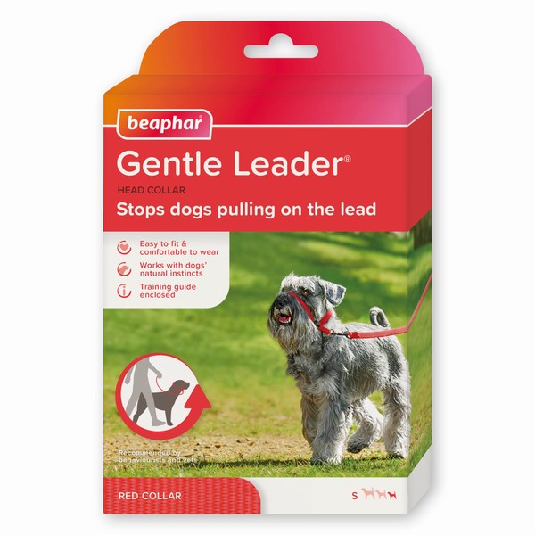 Beaphar Gentle Leader - Licol pour Chien, Taille S, Rouge