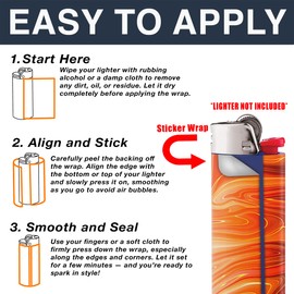 Custom Lighter Wrap Skins 2 Pack - Ideal for Company Gifts and Wedding Favors, Upload Your Own Photos, Logos, or Artwork Full Sticker Cover Fits Standard Big Classic Lighters (Lighters Not Included)