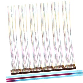Outanaya Unique Tinsel Hair Extensions 6pc Fairy Clip Set Hair Tinsels Kit for Women Add Sparkle to Your Look