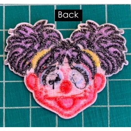 Unbranded Sesame Street: Abby Cadabby Face  Embroidered Iron On Patch
