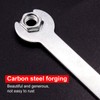 YnGia 12PCS Single Open Ended Wrench Set Silver Flat Spanner