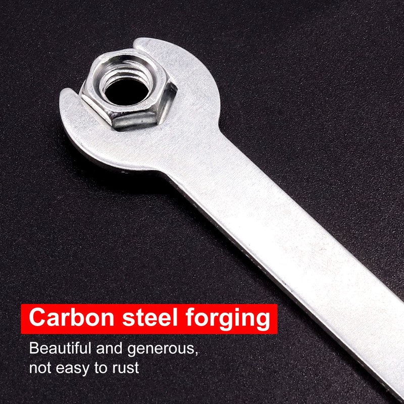 YnGia 12PCS Single Open Ended Wrench Set Silver Flat Spanner