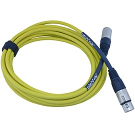 ploYnk Premium Male to Female 3 pin XLR Mic Cable Microphone Audio Cord - 60 FT Long: Yellow