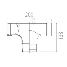 White RWO1WH Half Round Running Outlet Gutter Corner Marshall Tufflex uPVC Plastic Rainwater Gutter System