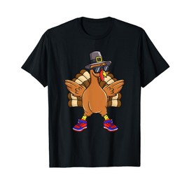 Turkey Trot Funny Thanksgiving Day Running Pilgrim Gift T-Shirt