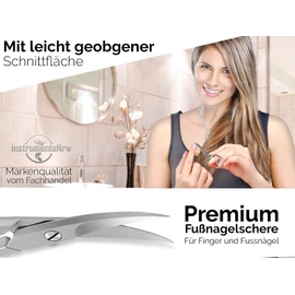 Premium Nail/Toenail Scissors Ergonomic Curved Side 9.5 cm