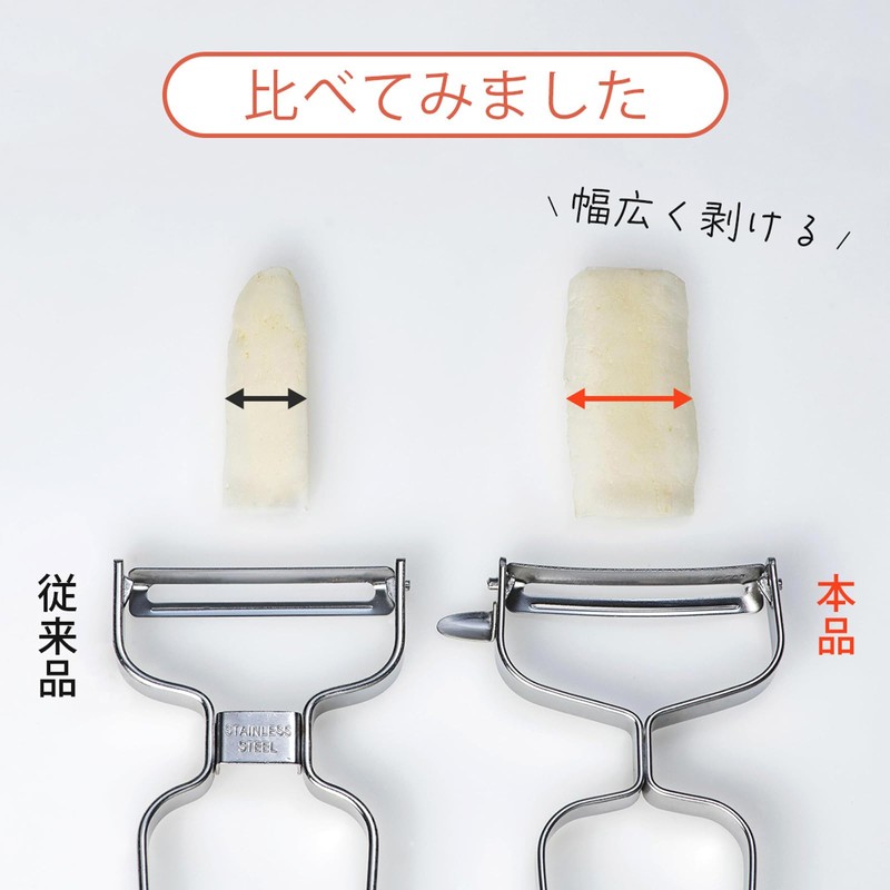 Shimomura Kihan 45893 Speed Peeler, Made in Japan, Dishwasher Safe,