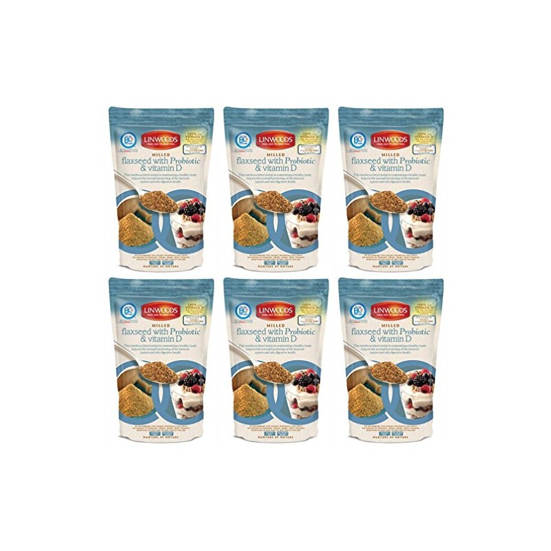 (6 PACK) - Linwoods - Flaxseed Probiotic & Vit D
