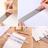 KIPTVO 4PCS Metal Ruler, Ruler Stainless Steel Ruler 15cm 20cm