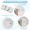 PATIKIL Flush Mount Bracket, 20 Pcs Stainless Steel Interlocking Photo