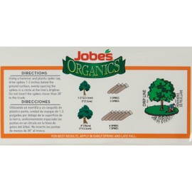 Jobe’s Organics Garden Fertilizer Spikes, Easy Plant Care Fertilizer for Fruit and Citrus Plants and Trees, 8 Count
