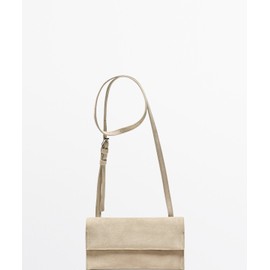 Massimo Dutti Suede Leather Crossbody Bag