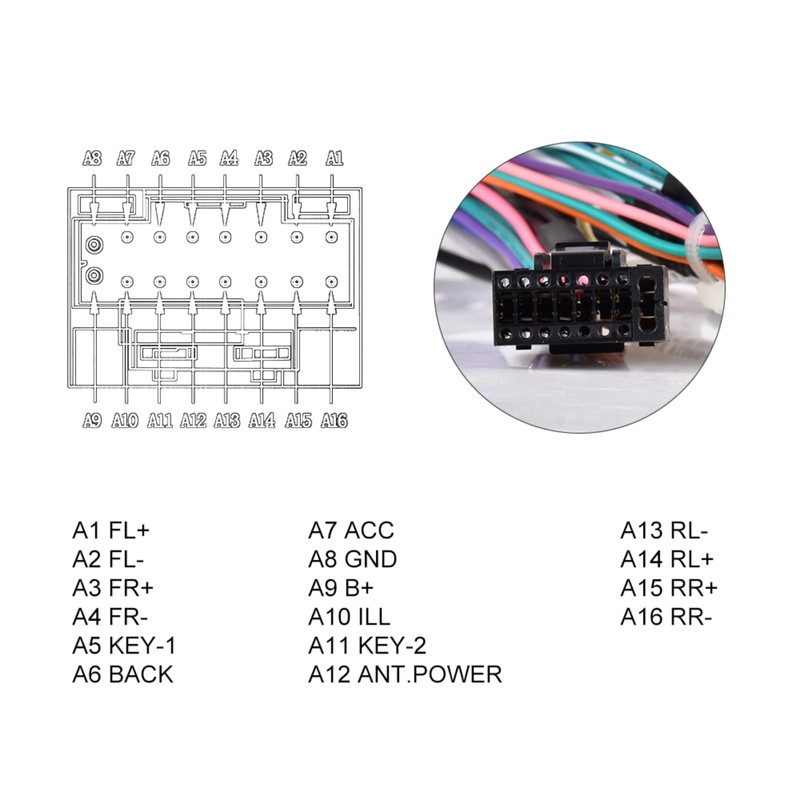 Radio Harness Adapter Wiring Harness with J-BL Canbus Compatible with