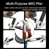 VASTOOLS Welding Accessories,6pc,Chipping Hammer 10.5",Leather Welding Gloves 13.5",6-in-1 Welpers Pliers