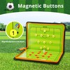 Football Tactics Board Portable Football Coaching Marker Board with Magnets,