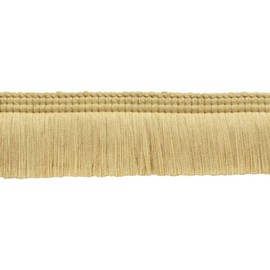 2" Long (5cm) Basic Solid Collection Brush Fringe Trim (0200SB), Light Gold Beige #C03 (Golden Brown Beige) Sold by The Yard (36"/3 ft/0.9m)