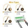 BELEKS Lever Nuts 12-24 AWG 5 Conductor Compact Wire Connectors,