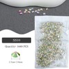 Roellgs Hotfix Rhinestones，1440Pcs Glass Flatback Rhinestones Hot Fix Gems for