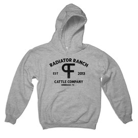 Rodeo Time Dale Brisby Radiator Ranch PF Brand Hoodie (US, Alpha, Medium, Regular, Regular, Grey)