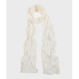 Aireve Chiffon Lace Long Scarf (Cream)