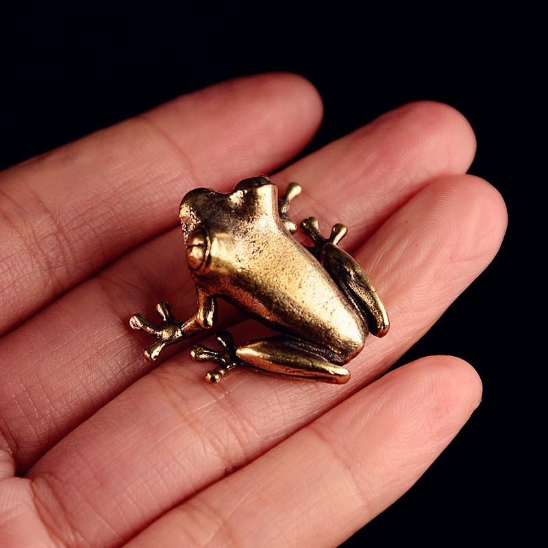 2PCS Brass Ornament, Frog Desk Crafts | Home Decor Exquisite