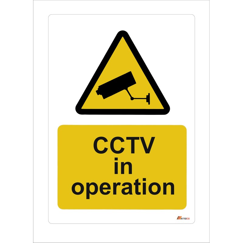 CCTV Warning Signs - 2 x 'CCTV in operation' and