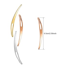 4pcs Dreadlock Tool Sisterlock Interlocking Tools Retighten Tool EasyLoc for Locs Hair Tool Maintaining Tightening Accessory (Gold & Silver)
