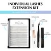 Oreola Eyelash Extension Set 228 Pieces Individual Eyelashes with Binding