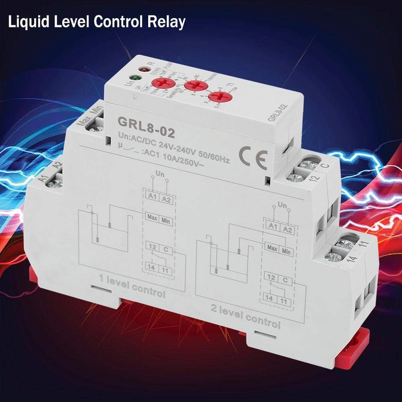 Liquid Level Control Relay GRL8-02 Pool Water Level Controller with