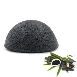 Peak Health Bamboo Charcoal Konjac Sponge Natural Exfoliating Cleansing Sponge Shower Sponge for Face and Body
