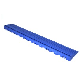 Swisstrax Ribtrax Pegged PRO Edges for Interlocking Garage Floor Tiles, 15.75 x 2.75-Inch, Royal Blue, 10 Piece Set
