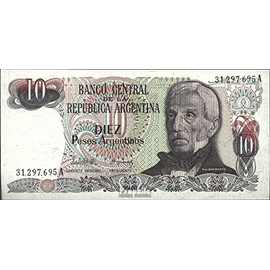 Banknotes for collectors: Argentina Pick-number: 313a bankfrisch 1984 10 Pesos